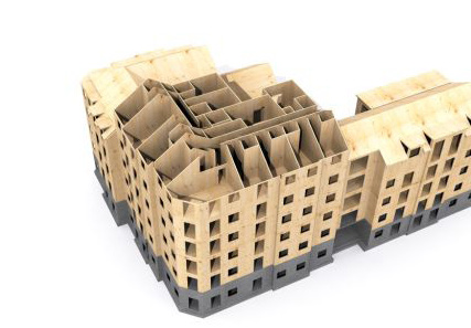 G-frame Structures, CLT, Cross Laminated Timber, Glulam, Hybrid Frame, Construction, Student Accommodation