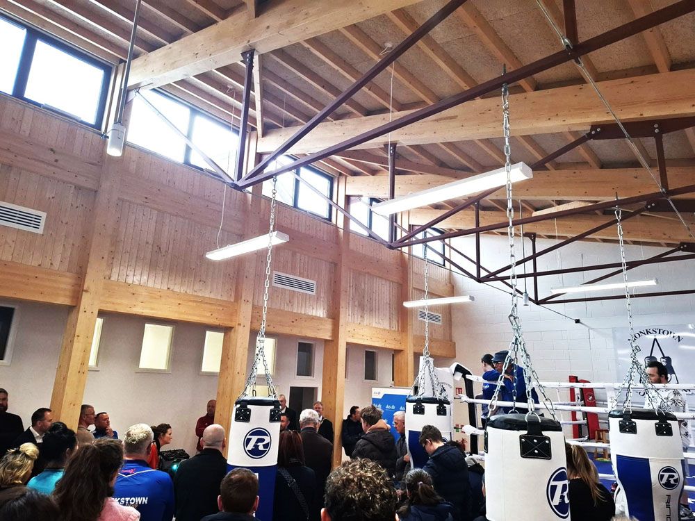 Monkstown Dublin Boxing Club CLT Glulam Hybrid Structural 